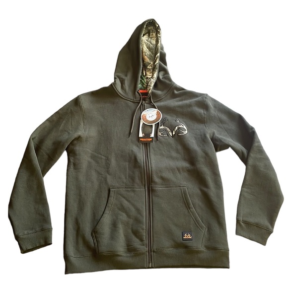 Realtree - Zipped Fleece Line Hooded Sweatshirt - Picture 2 of 5